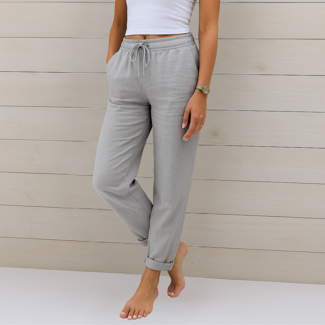 Sophia |Premium breathable linen stretch pants