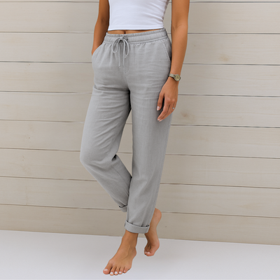 Sophia |Premium breathable linen stretch pants