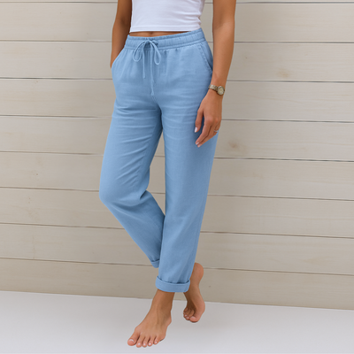 Sophia |Premium breathable linen stretch pants