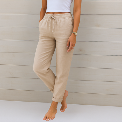 Sophia |Premium breathable linen stretch pants