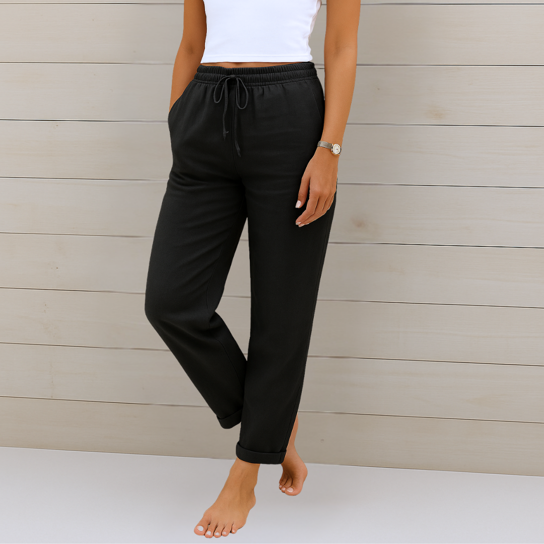 Sophia |Premium breathable linen stretch pants