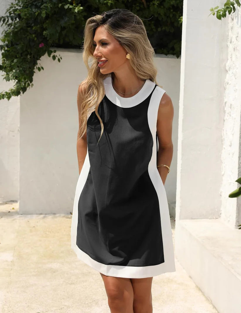 Zavirea Women’s 2-Piece Color Block Set