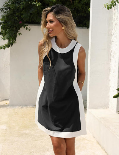 Zavirea Women’s 2-Piece Color Block Set