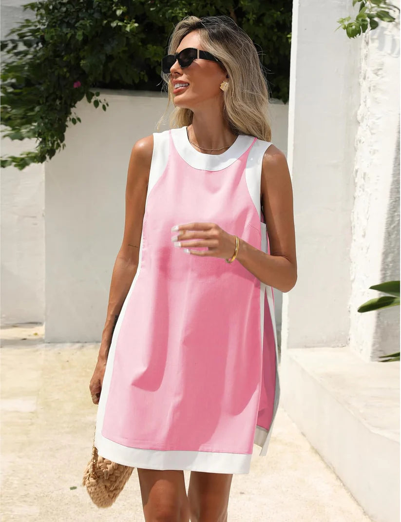 Zavirea Women’s 2-Piece Color Block Set