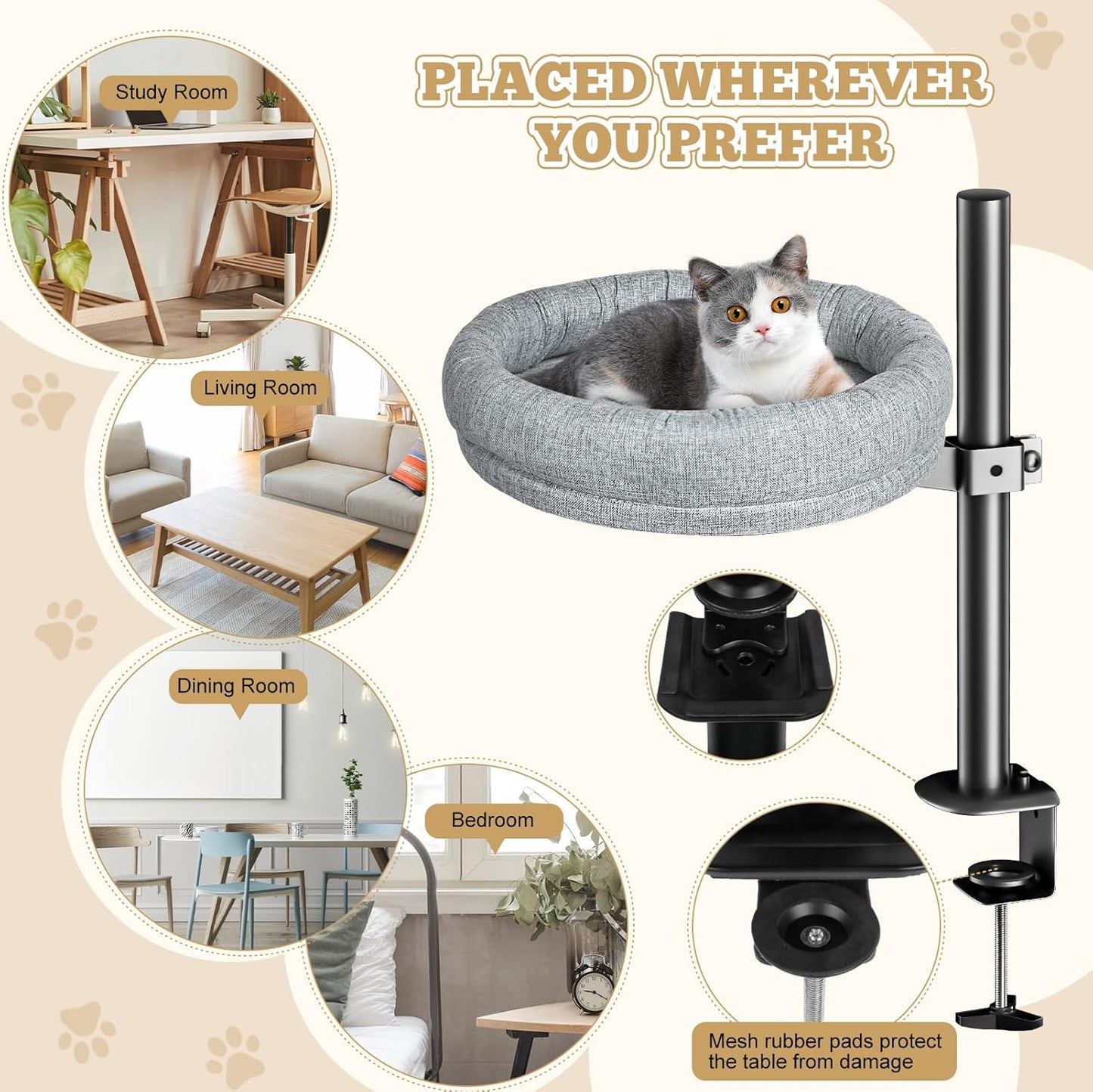 Zavirea™ Rotation Orbitdesk Cat Lounge
