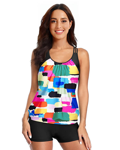 ZAVIREA® Secure-Strap Tankini Swimsuit