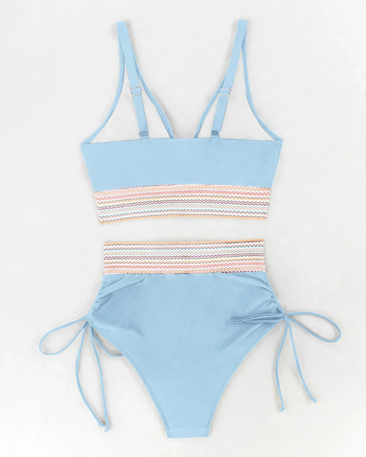 ZAVIREA® Wave-Sculpt High-Waist Bikini