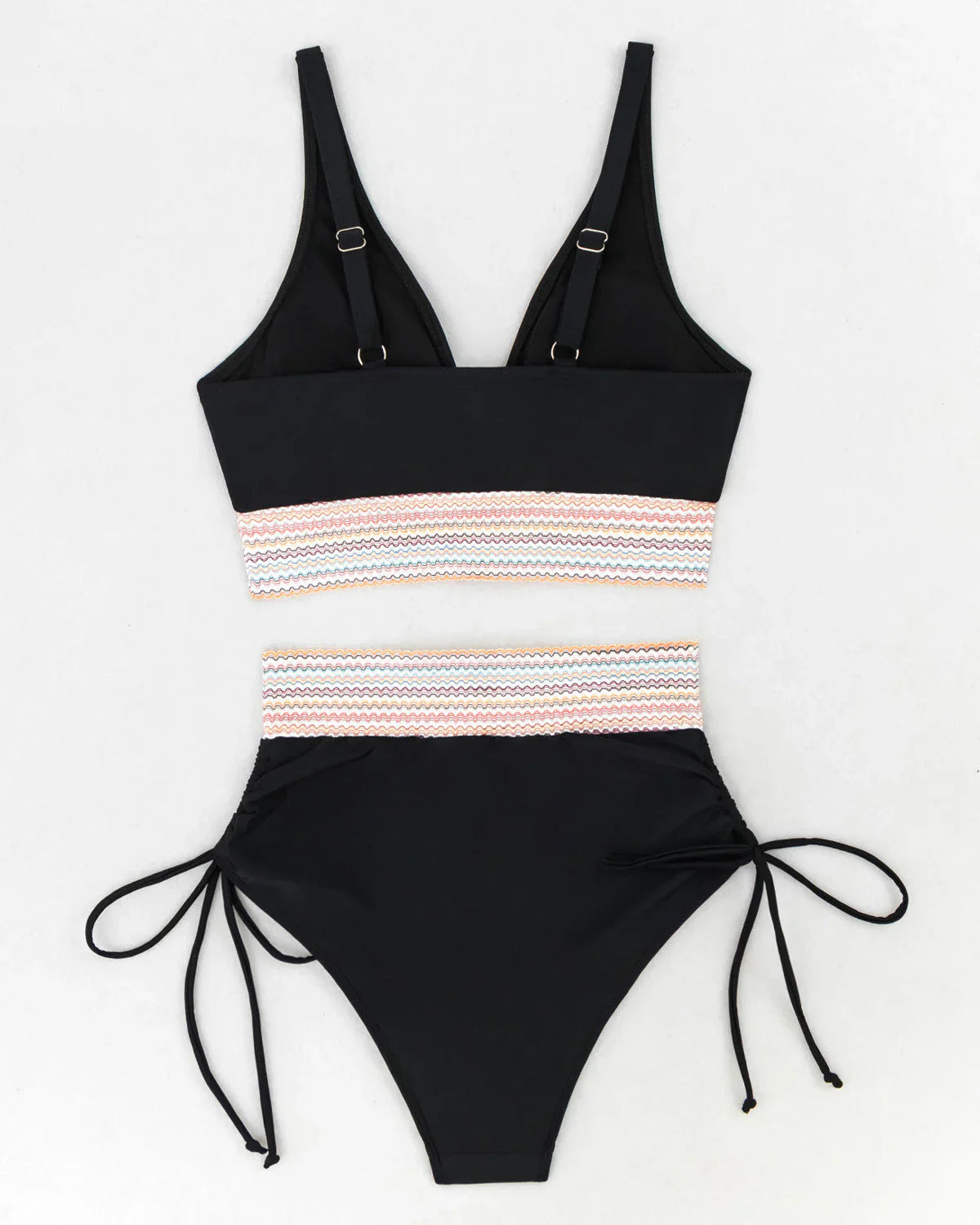 ZAVIREA® Wave-Sculpt High-Waist Bikini