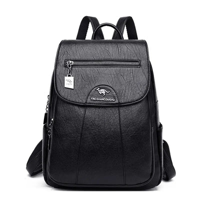 Zavirea™ Soft Leather Backpack