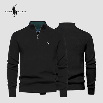 Zipped Collar Sweater R&L + Free Watch
