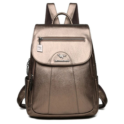 Zavirea™ Soft Leather Backpack