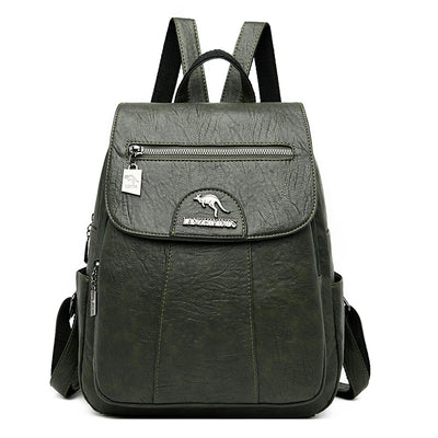 Zavirea™ Soft Leather Backpack