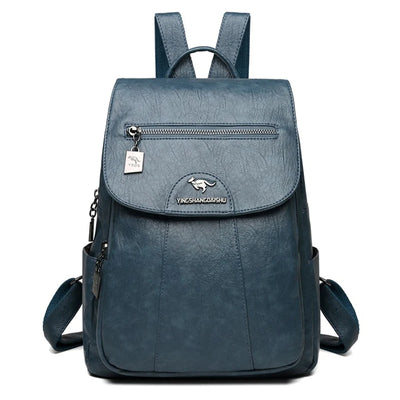 Zavirea™ Soft Leather Backpack