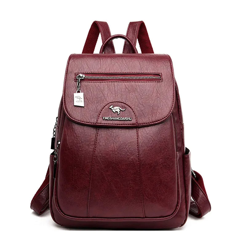 Zavirea™ Soft Leather Backpack