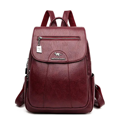 Zavirea™ Soft Leather Backpack